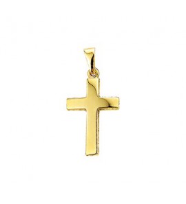 Goud hanger kruisje 20.5x12 mm - 3192341