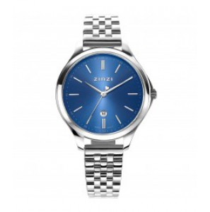 ZINZI Classy Mini 34mm blauwe wzpl. kast en band staal - 3200574