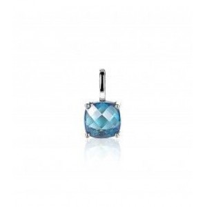 Zinzi zlv. hanger vierkante vorm turquoise - 3200603
