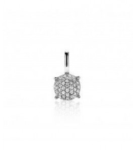 Zinzi zlv. hanger rond met pavÚ gezette zirconia&#39;s - 3200611