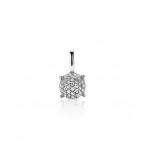 Zinzi zlv. hanger rond met pavÚ gezette zirconia&#39;s - 3200611