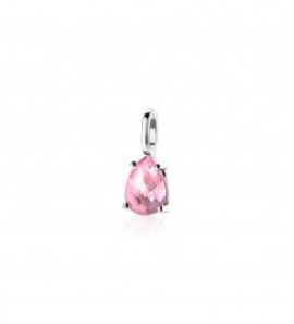 ZINZI zilv. hanger peer vorm roze - 3200623