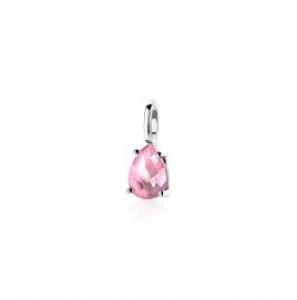ZINZI zilv. hanger peer vorm roze - 3200623