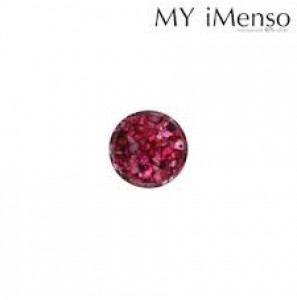 MY iMenso Piccola (14mm) insigne dark pink  in resin - 3151778