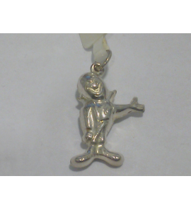 Zilver hanger/bedel Clown - 40389