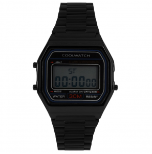 Coolwatch by Prisma digitaal staal 5 atm. zwart - 3201108