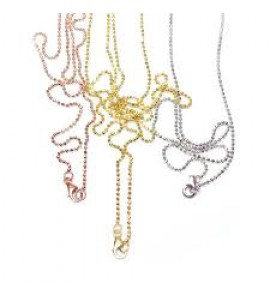 ZINZI zlv. bol collier 0.9 mm 42-45 cm rosÚ verguld - 3191004