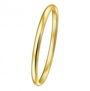 Goud slavenband ovaal 5 mm schanier 60x52 mm - 3220419