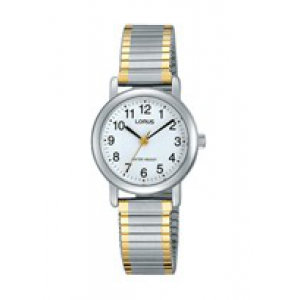 Lorus dames bicolour rekband wit - 3223016