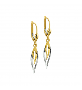 Goud oorhangers bi-colour - 3220153