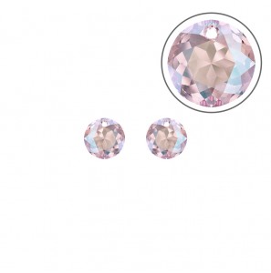MY iMenso Gold Creoli Tonda pair stone "Brillante crystal" "Light Rose Shimmer" 8 mm - 3223184