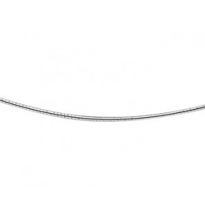 Zilver RH Omega collier schroefsluiting 1.25 mm 42 cm - 3081832
