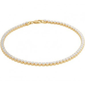 Goud tennis armband 2.5 mm 18 cm - 3201801