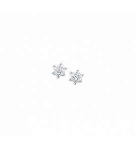 Zilveren oorknop RH ster met zirconia - 3160319
