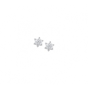 Zilveren oorknop RH ster met zirconia - 3160319
