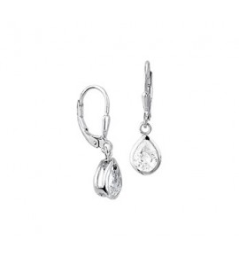 Zilveren oorhanger RH met zirconia - 3160353