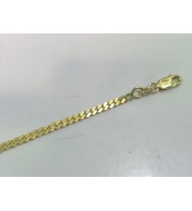 Goud gourmet enkelband 2.7 mm 24 cm - 3221050