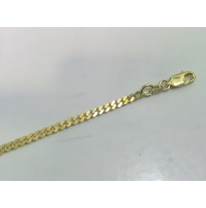 Goud gourmet enkelband 2.7 mm 24 cm - 3221050
