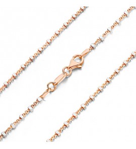 MY iMenso "cubetto large" nacklace (925/rosegold-plated E-coat) 2-tone 50 cm - 3201351