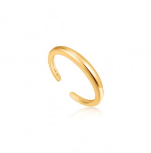 Ania Haie Luxe Band Adjustable Ring S GP - 3200877