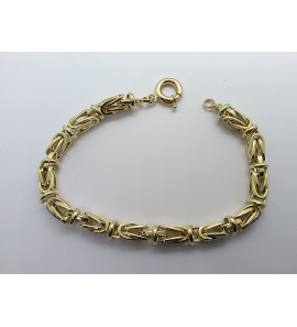 Goud armband VK koningsschakel 6.7 mm 20 cm - 3220428