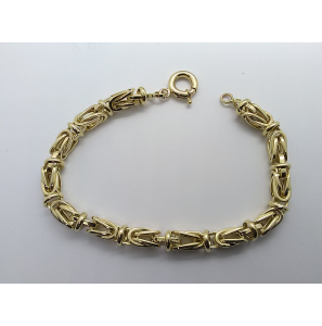 Goud armband VK koningsschakel 6.7 mm 20 cm - 3220428