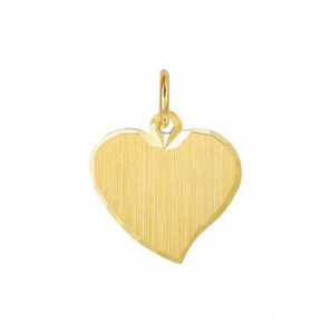 Geelgouden graveerplaat hartje 14x15 m - 3091409