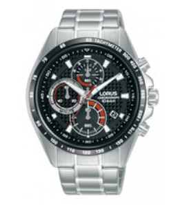 Lorus heren chronograaf ss bracelet zwart 100m wr - 3221544