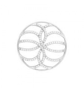 MY iMenso "swirling web" fantasy cz 33 mm insignia (925/rhod-plated) - 3193179