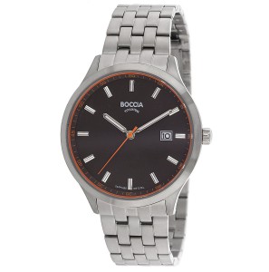 Boccia heren horloge 3614-03 met zwarte wijzerplaat 5 atm - 3190432