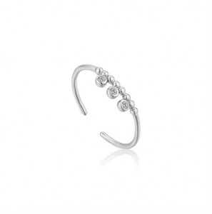 Ania Haie Shimmer Triple Stud Adjustable Ring - 3191057