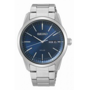 Seiko heren solar ss bracelet blauw 100m wr - 3191961