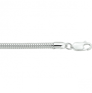 Zilv. Slangcollier 4,0 mm - 3202219