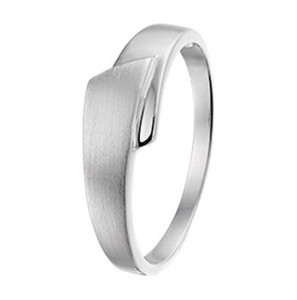 Zilver RH dames ring mat/glans mt 19½ - 3200783