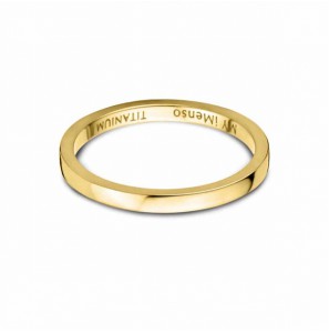 MY iMenso ring 2 mm titanium (ip-gold) mt. 56 - 3200825