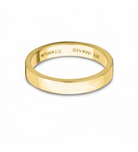 MY iMenso ring 4 mm titanium (ip-gold) mt. 56 - 3200826