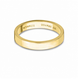 MY iMenso ring 4 mm titanium (ip-gold) mt. 56 - 3200826