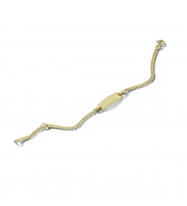 9K plaatarmbandje gourmet 1.8 mm 11-13 cm - 3222944