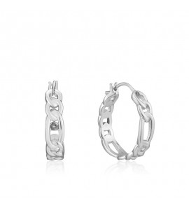 Ania Haie Figaro Chain Hoop Earrings M - 3200874