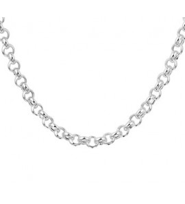 Zilver jasseron collier 5.5 mm 45 cm - 3200951