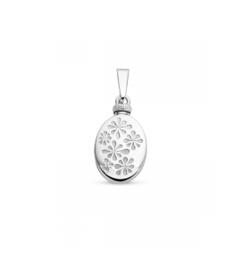 Zilver RH urn medaillon ovaal 18x14 mm - 3223987