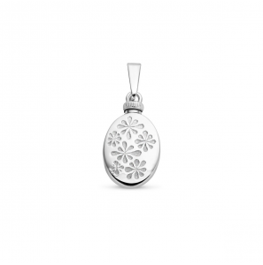 Zilver RH urn medaillon ovaal 18x14 mm - 3223987