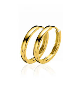 Zinzi zlv. klap-creolen goud verguld 24x3 mm - 3224047