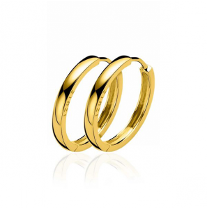 Zinzi zlv. klap-creolen goud verguld 24x3 mm - 3224047