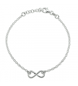 Zilver armband infinety 13-16 cm - 3230017
