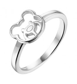 Zilver RH kinderring beertje mt. 14 - 3202024