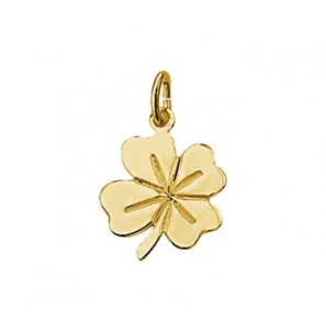 Goud hanger/bedel klavervier 14,5x11mm - 3083419