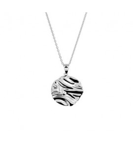 Zilver RH anker collier met hanger 41-45 cm. - 3201017