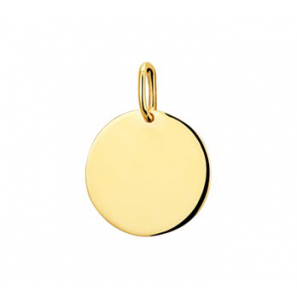 Goud graveerplaatje rond 13 mm - 3201051