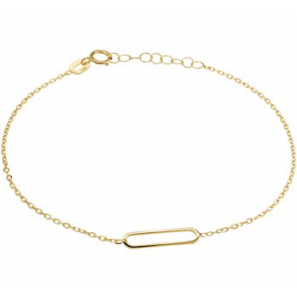 Goud armband anker 1.3 mm met schakelhanger 17 mm 16-18 cm - 3201074